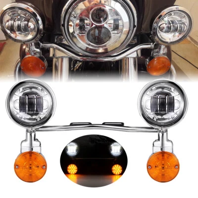 4.5" LED Passing Fog Turn Signal Light Bar For Honda Shadow ACE/Aero/Spirit - Image 1 of 4