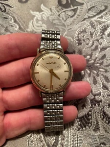 bulova 214 accutron watch 10KT Gold Filled W/SPEIDEL Band, Works - Picture 1 of 2