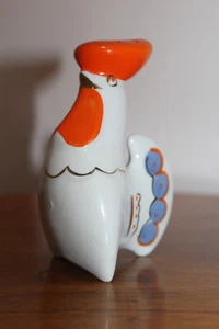 DE COLECCIÓN CERÁMICA SOVIÉTICA SALERO GALLO BLANCO Y MULTICOLOR (VER DESCRIPCIÓN) - Imagen 1 de 13