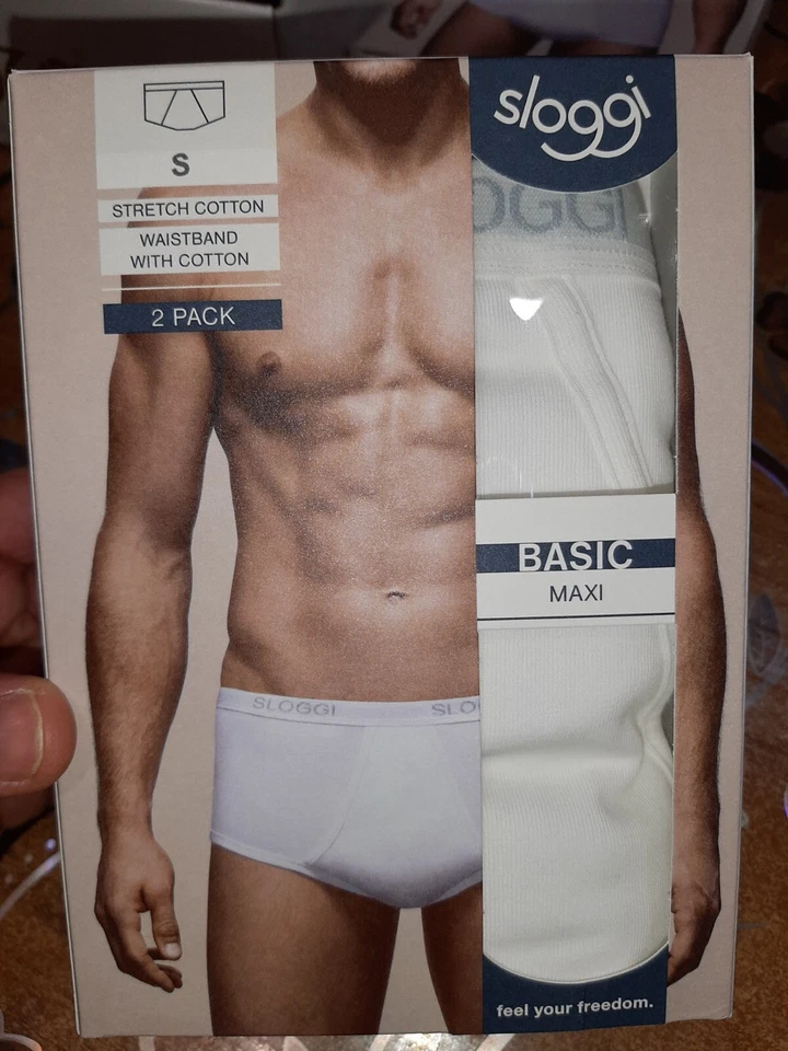 slip SLOGGI BASIC MAXI Uomo mutanda con apertura laterale cotone 2 pezzi - Immagine 1 di 1