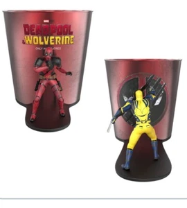 Deadpool & Wolverine 130oz Popcorn Tin With Characters Cinemark Limited Figured - Picture 1 of 4
