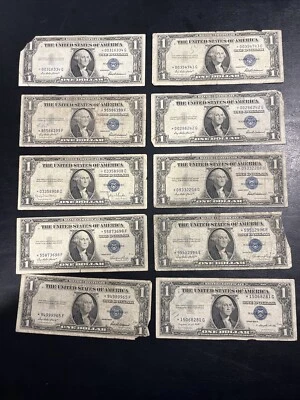 ** 1935 One Dollar Star Note Damaged Cull Star Bill -- Buying 1 Note - Image 1 of 3