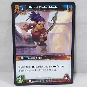 World Of Warcraft War Of The Elements Brimi Tinkerblade 110/220 TCG Card - Picture 1 of 2