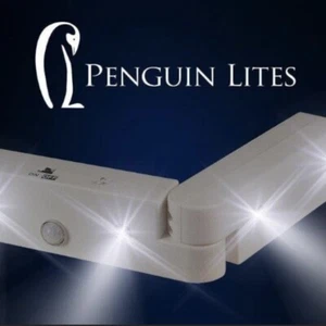 Set Of 2 Penguin Lites Floor Illuminating Motion Sensor Night Light W/ Batteries - Picture 1 of 21