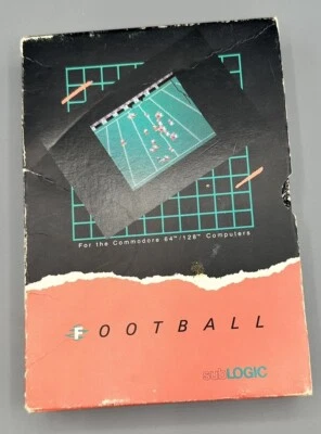 Vintage subLOGIC FOOTBALL Commodore 64 & 128,Original Disk+User Manual, RARE - Image 1 of 3