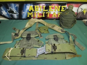 MILITARY ALICE FIELD GEAR SET LBE WEB BELT MEDIUM 36" AMMO POUCH CANTEEN 1st AID - Picture 1 of 11