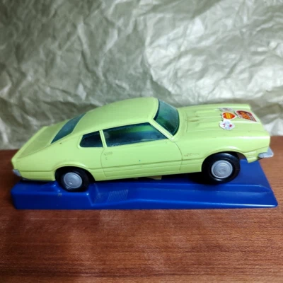 Vintage 1972 Funmate Ford Maverick Go Car Lime Green WITH BASE Made in Japan  - Image 1 of 4