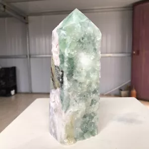 1120g Natural Colorfully Fluorite Quartz Crystal Obelisk Wand Point HealingAH336 - Bild 1 von 14