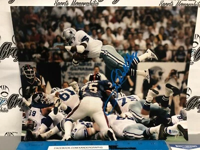 HERSCHEL WALKER AUTOGRAPHED FOOTBALL 11X14 PHOTO BECKETT BAS COA HEISMAN - Image 1 of 4
