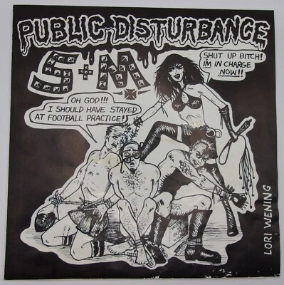 PUBLIC DISTURBANCE Original S & M 3 Song EP 011 ON MUTHA RECORDS Vinyl is Mint - Image 1 of 4