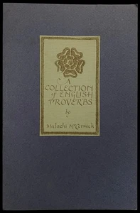 Malachi McCormick A Collection of English Proverbs First Run Signed # 401 of 750 - Foto 1 di 9