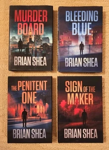 Boston Crime Thriller 1 2 3 4 Murder Board Bleeding Blue Penitent One Brian Shea - Picture 1 of 4