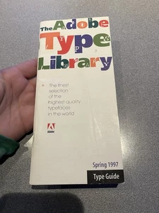 Vintage Spring 1997 Adobe Type Library Booklet Manager Fonts Rarität Samples Manual - Bild 1 von 4