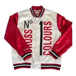 Giacca Bomber Cross X Colours Mitchell & Ness Bruno Mars 24K Tour Raso Uomo XL - Foto 1 di 18
