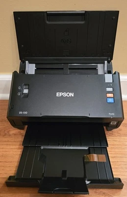 EUC Epson WorkForce DS-510 J341A Duplex Color Scanner w/ USB cable & power cord - Image 1 of 4