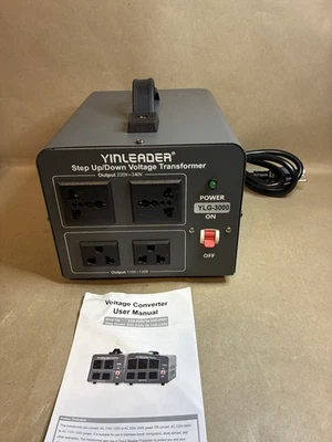 Voltage Converter Transformer 3000w Step Up/Down Power Converter 110-120V to 220 - Image 1 of 4