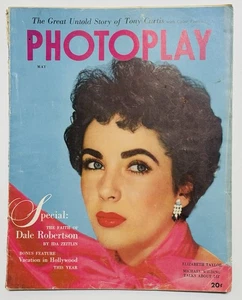 Photoplay Film Magazine May 1952 Elizabeth Taylor Cover Girl - Picture 1 of 20