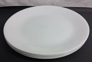 5 Vintage Corelle Corning Winter Frost White Dinner Plates 10.25" Wide - Picture 1 of 5