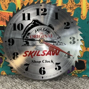 10" Säge Skilsaw Metall Sägeblatt Wanduhr - GETESTET FUNKTIONIERT - Männerhöhle - Bild 1 von 6
