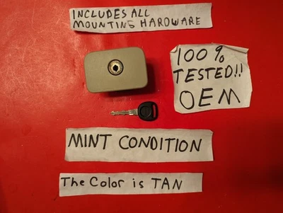 ✅OE 03-05 CADILLAC CTS 04 05 SRX Guantera Puerta Pestillo Manija NEUTRO Bronceado LLAVE COMO NUEVO Foto 1 de 4