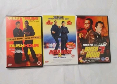 Rush Hour Trilogy DVD 1 2 3 Jackie Chan Chris Tuckerq Hiroyuki Sanada Ratner 1-3 - Image 1 of 4