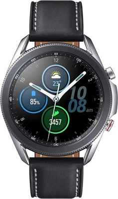 Samsung Galaxy Watch3 SM-R845 LTE 45mm Cellular Smartwatch HRM SS Silver - Image 1 of 4