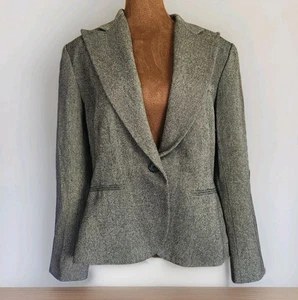 Giacca blazer donna Lauren Ralph Lauren misto lana angora tweed taglia 12  - Foto 1 di 8