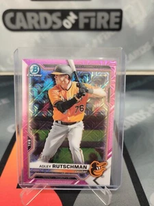 Bowman Chrome Prospects 2021 #BCP-241~Adley Rutschman~Pink Mojo 158/199 novato - Imagen 1 de 3