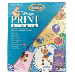 Disney Hercules Print Studio PC Windows CD-Rom Kit Desktop Publishing Projects - Picture 1 of 6