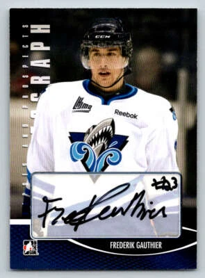2012-13 ITG Heroes and Prospects AUTO #AFG Frederik Gauthier (ref 221089) - Image 1 of 2