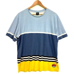 T-shirt Oakley colore a righe bloccate uomo taglia XL manica corta 1975 maglietta surf - Foto 1 di 8