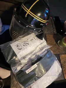 Real Chinese People's Liberation Army Police Riot Police Helmet Savage, 2 New Im - Imagen 1 de 13