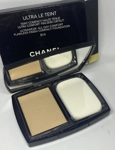 CHANEL Ultra Le Teint Ultrawear Flawless Finish Compact Powder Foundation B10 - Picture 1 of 5