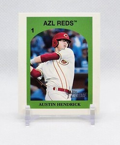 2021 Topps Heritage Minor League AUSTIN HENDRICK 1972 Venezuelan Stamp