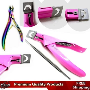 Acrylic Tip Cutter Manicure Clipper Cuticle Nipper & Chiropody Nail File - Picture 1 of 4