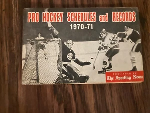 1970-71 PRO HOCKEY SCHEDULES AND RECORDS - Picture 1 of 1