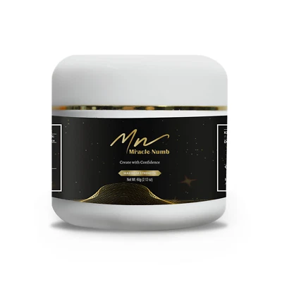 MIRACLE NUMB Tattoo Preparation Cream | Pre Ink Soothing Cream for Tattoos & Piercings | 60g