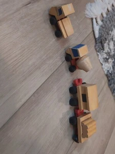 Vintage 1972 Mattel Putt Putt Wood Train and Vehicles Partial set - Picture 1 of 17