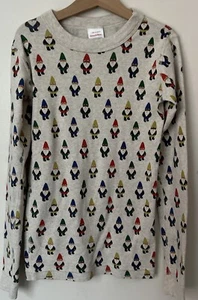 Hanna Andersson Size 12 Pajama Top Elf Troll 150 Cotton Girls Boys Unisex - Picture 1 of 6