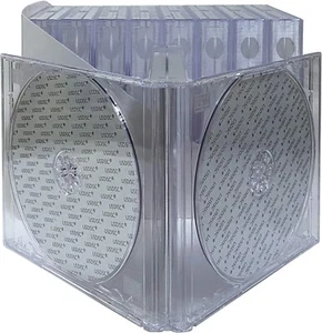 KEYIN Black Quad 4 Disc CD Jewel Case - Premium, 4cd jewel box Clear - Afbeelding 1 van 2