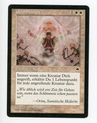 Orim's Prayer German Language Tempest MTG Magic the Gathering Ships Free - Image 1 of 2