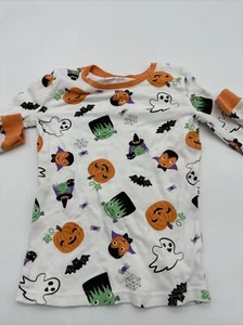 Tommy Bahama Long Sleeve Shirt Youth Boy Size 8 AOP Halloween White…#7437 - Picture 1 of 6