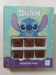 2021 USAopoly brand Disney Stitch Tiki style 6 premium dice w/ carrying case NIP - Picture 1 of 7
