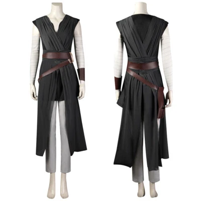 Star Wars 8 The Last Jedi Skywalker Rey Cosplay Costume Halloween Carnival Suits - Image 1 of 4