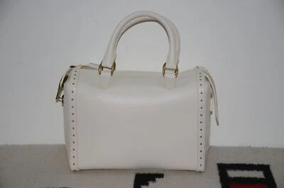 Bolso de mano pequeño de cuero con etiqueta púrpura Ralph Lauren Collection Foto 1 de 4