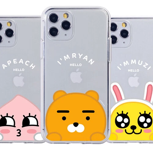 Funda de gelatina transparente Kakao Friends Peekaboo para iPhone 6/6S iPhone 6/6S Plus Foto 1 de 4