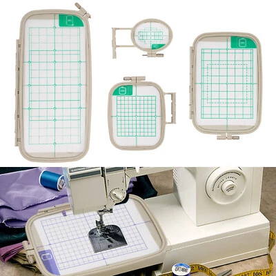 Set of 4 for Brother PE770 PE700 PE700II PE780D PE800 Machine Embroidery Hoops - Image 1 of 4