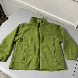 Chaqueta polar Columbia Youth talla 6/7 verde cremallera completa - Imagen 1 de 6