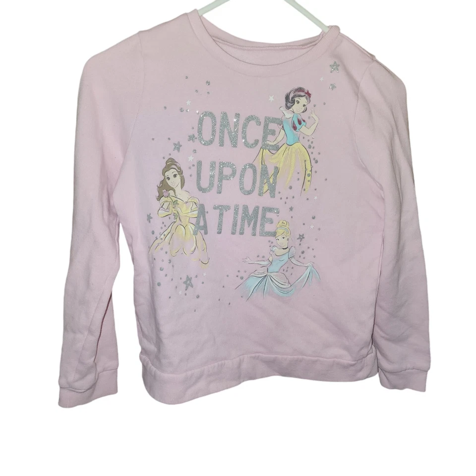 Sudadera Disney Princesa Érase Érase Una Vez Niñas Jumping Beans Rosa Talla 12 Foto 1 de 4