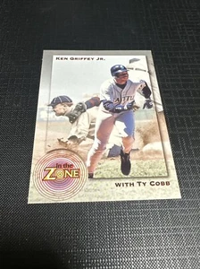 KEN GRIFFEY JR With Ty Cobb 1995 In The Zone #3 Seattle Mariners Promotional - Picture 1 of 6